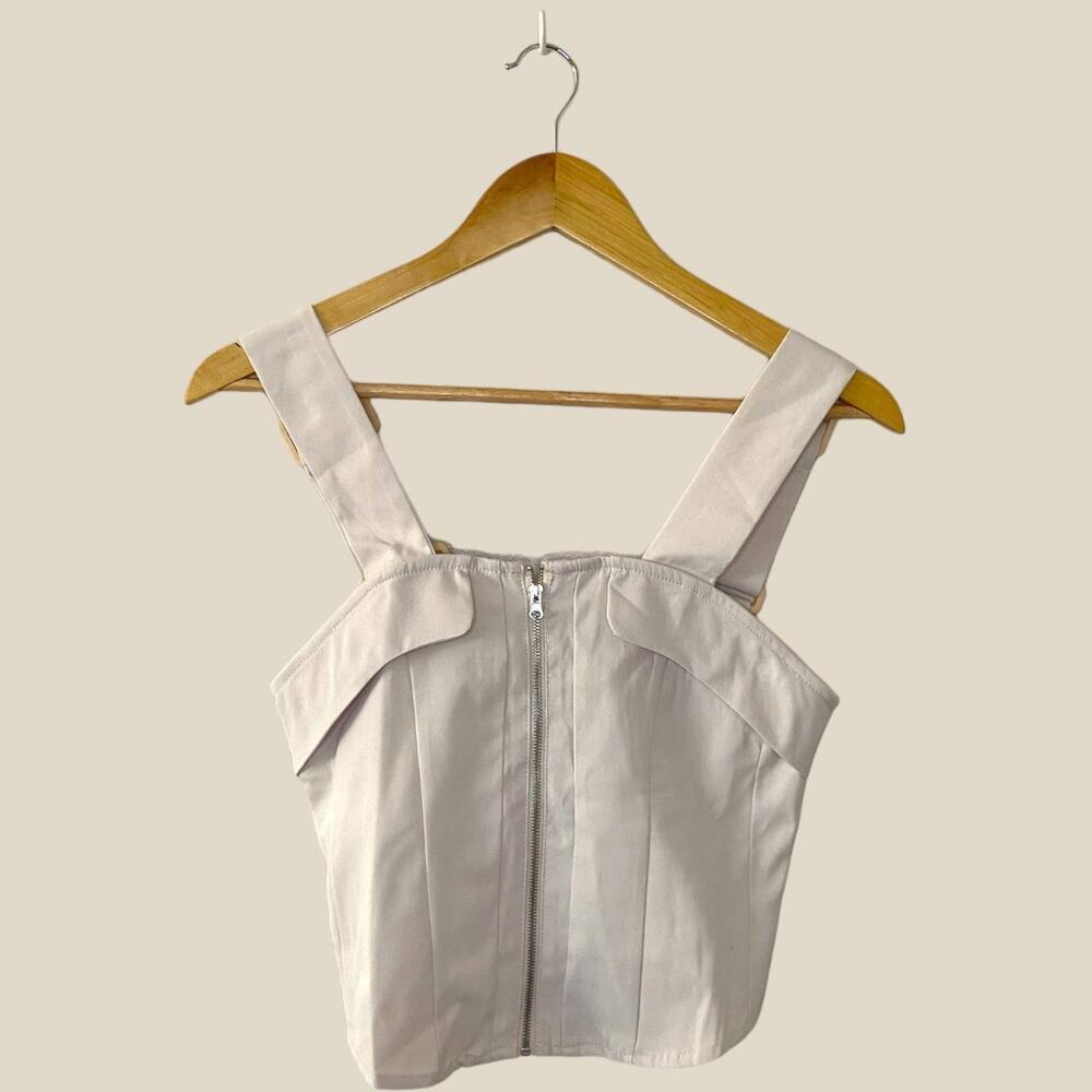 Beige corset style top